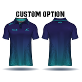 NZA XV - Navy Turquoise Polo