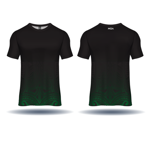 Work Out Tee Black/Green