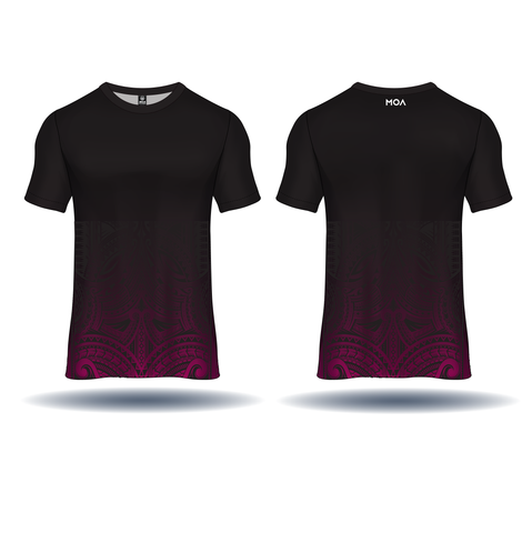 Work Out Tee Black/Pink