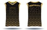 MAMBA MENTALITY Basketball Jersey (Black/Yellow)