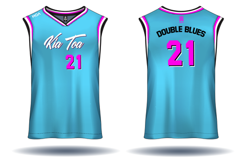 Kia Toa Basketball Jersey 2021 Blue