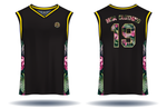 Basketball Jersey Black/Floral