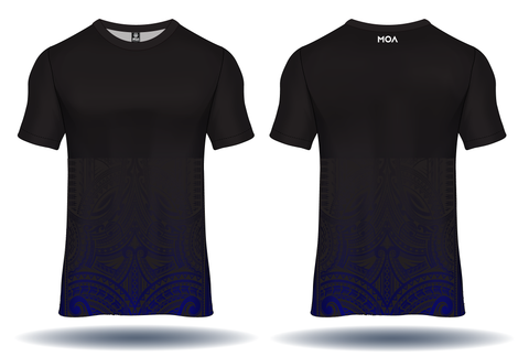 Work Out Tee Black/Blue